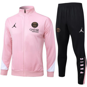 Mens PSG x Jordan Jacket + Pants Training Suit Pink 2024/25