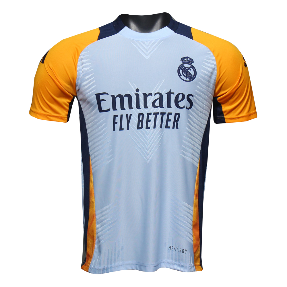 Mens Real Madrid Pre-Match Light Blue Authentic Jersey 2024/25 – Match