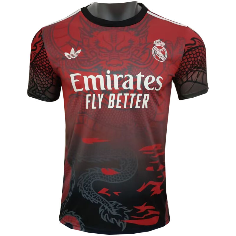 Mens Real Madrid Special Edition Red Dragon Jersey 2024/25