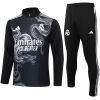 Mens Real Madrid Training Suit Black Dragon 2024/25