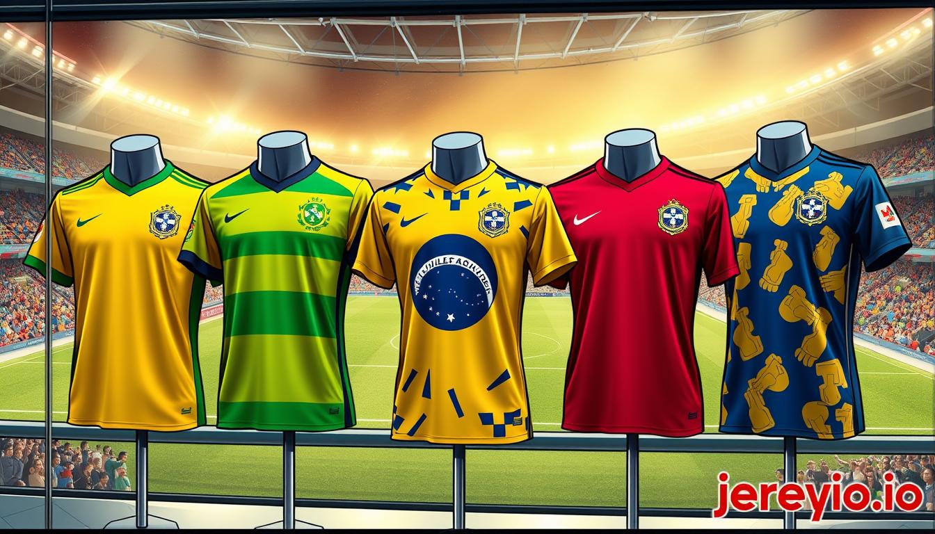 modern brazil soccer jerseys