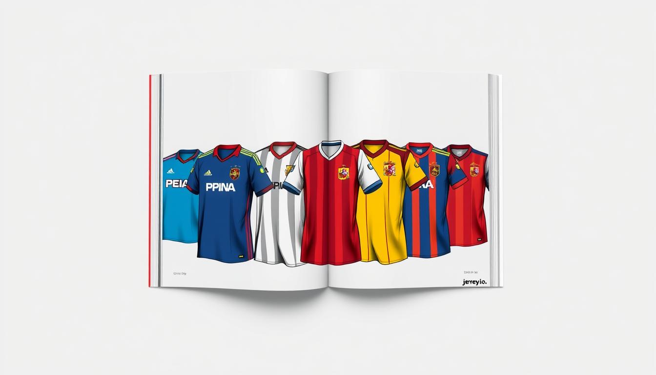 spain jersey evolution