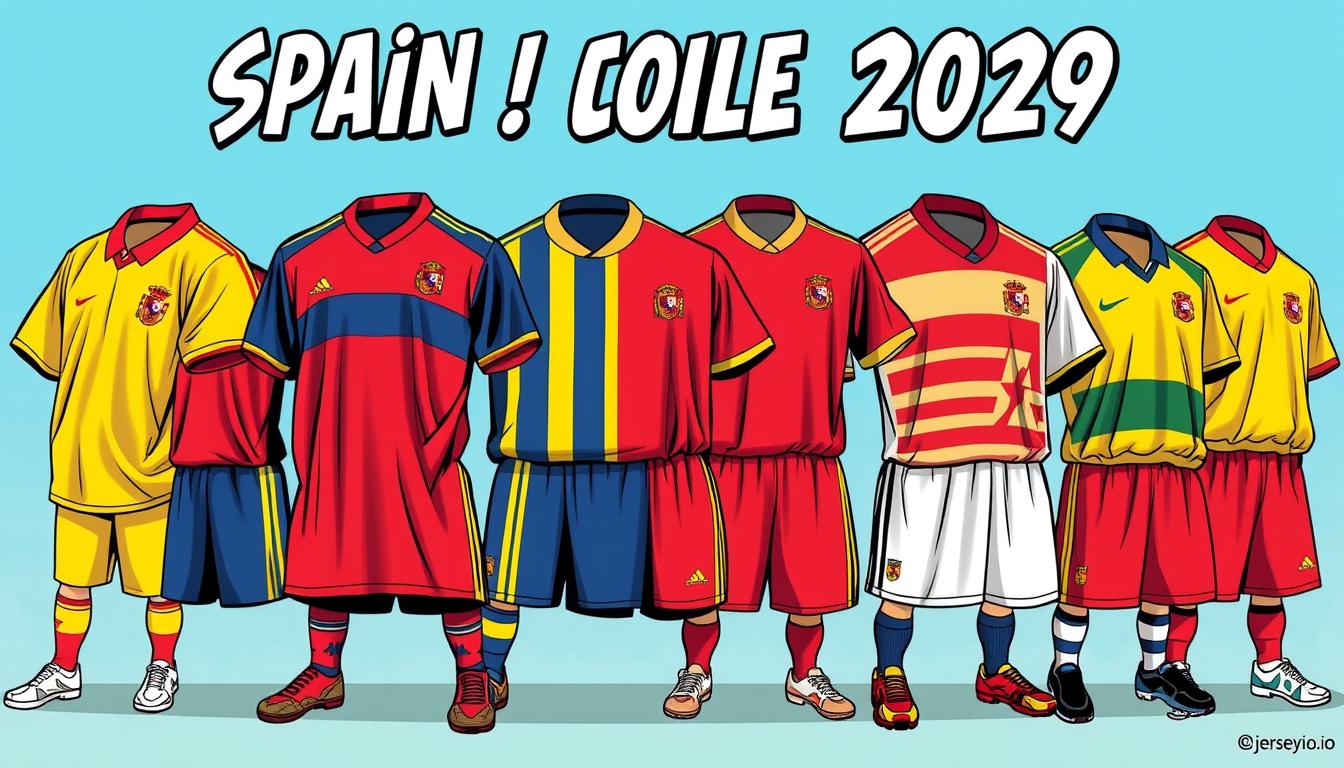 spain jersey evolution