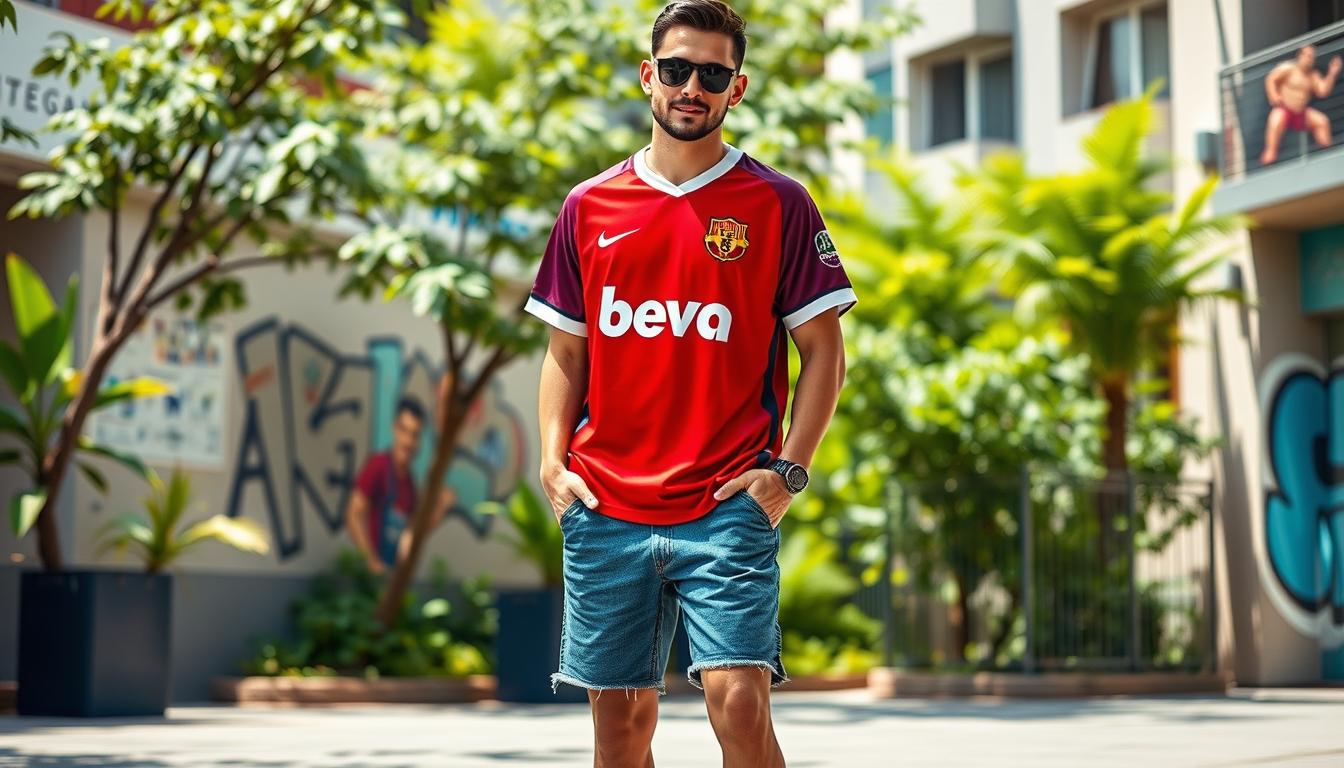 tenue décontractée maillot foot pas cher