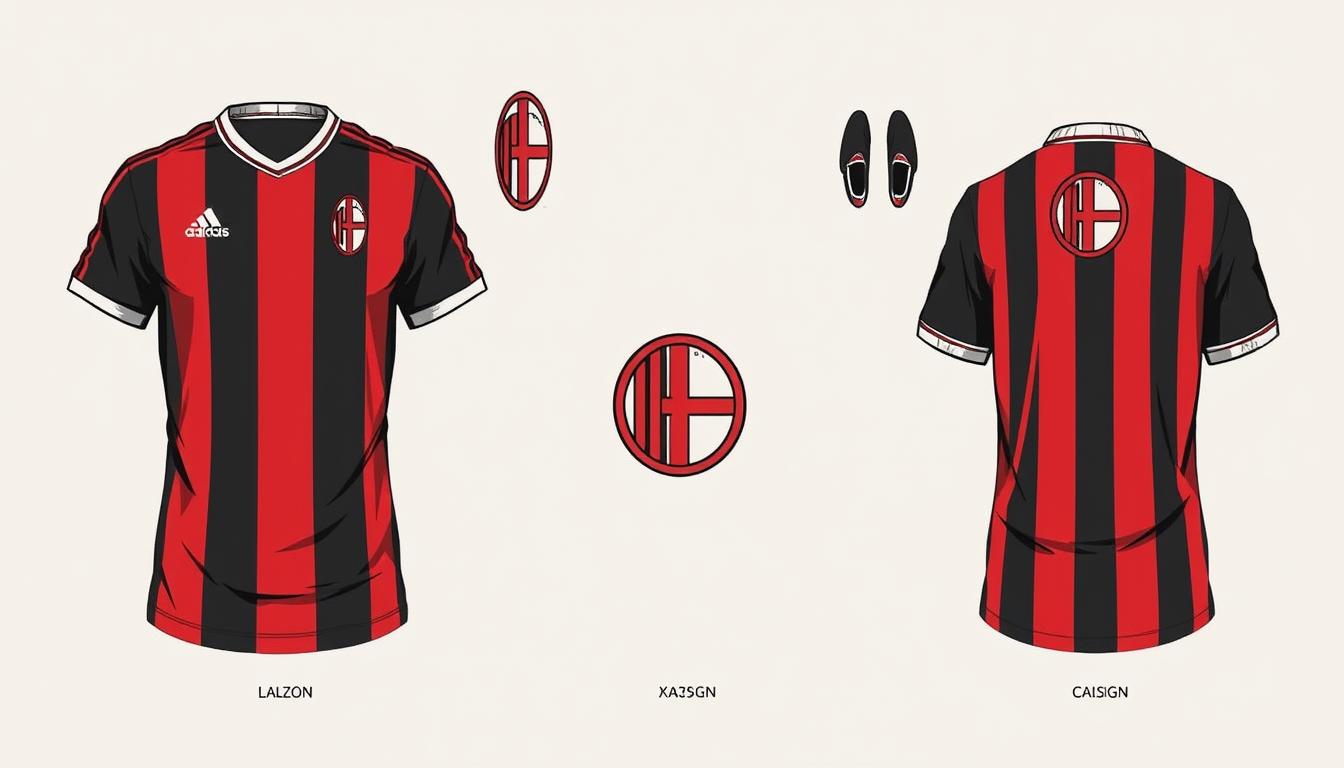 unique design elements of AC Milan retro jerseys