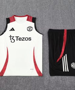 Mens Manchester United Singlet Suit White 2024/25