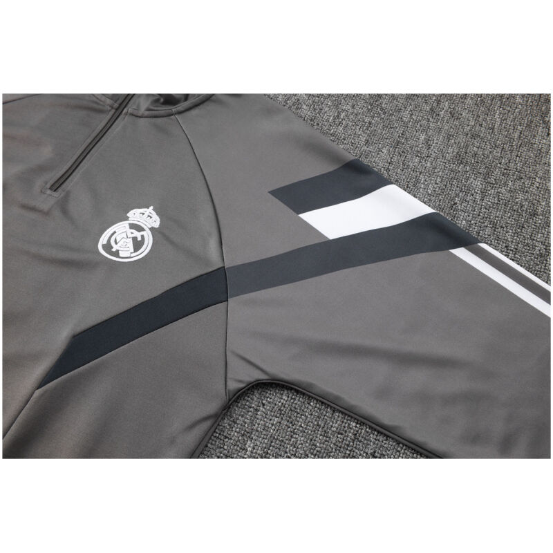 Mens Real Madrid Training Suit Grey 2024/25