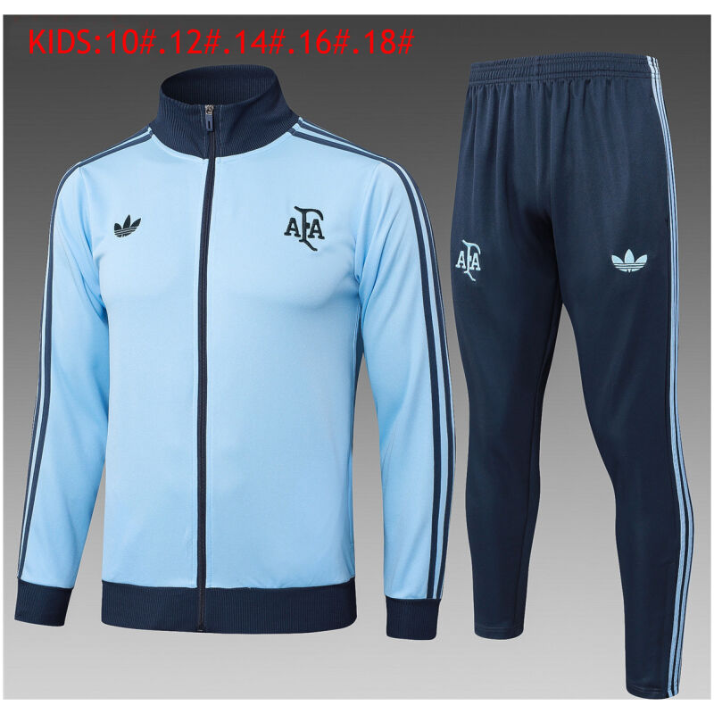 Kids Argentina Jacket + Pants Training Suit Light Blue 2025