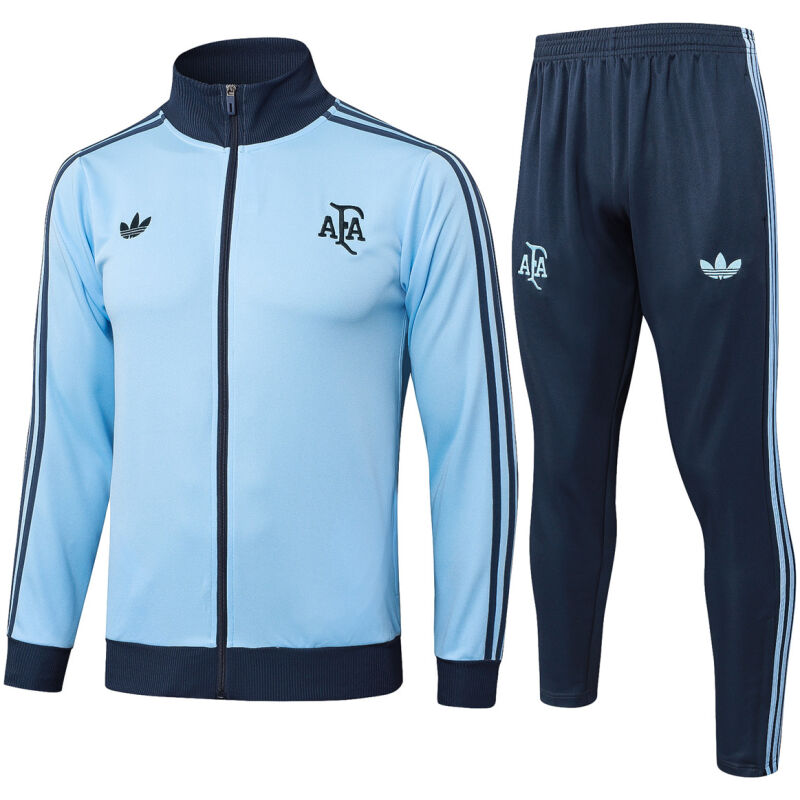 Mens Argentina Jacket + Pants Training Suit Blue 2025