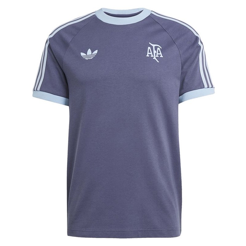 Mens Adidas Originals Argentina Jersey 3 Stripes Pure Cotton Navy Shirt 2025 – Match