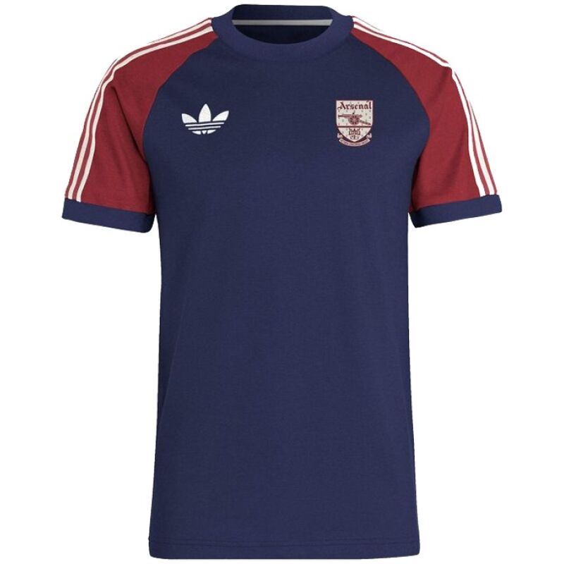 Mens Adidas Originals Arsenal Jersey 3 Stripes Pure Cotton Navy Shirt 2024/25 – Match