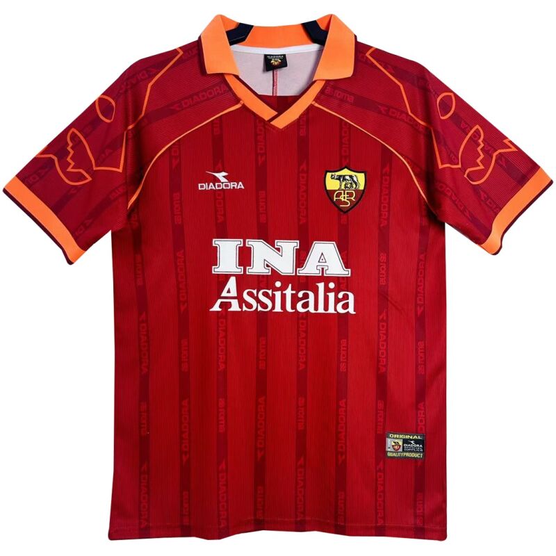 Mens Roma Retro Home Jersey 1999/2000