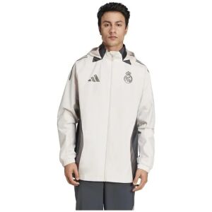 Mens Real Madrid All Weather Windrunner Jacket Cream 2024/25