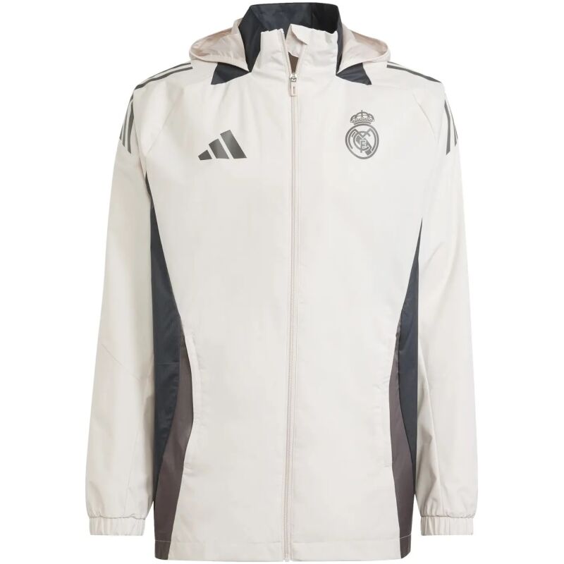 Mens Real Madrid All Weather Windrunner Jacket Cream 2024/25