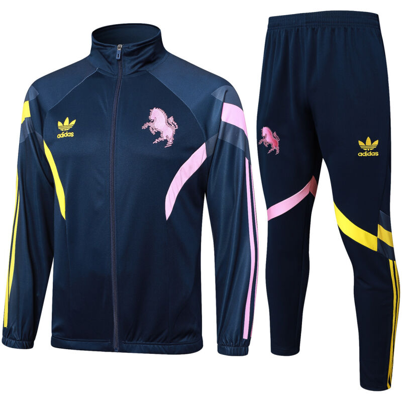 Mens Juventus Jacket + Pants Training Suit Navy 2024/25