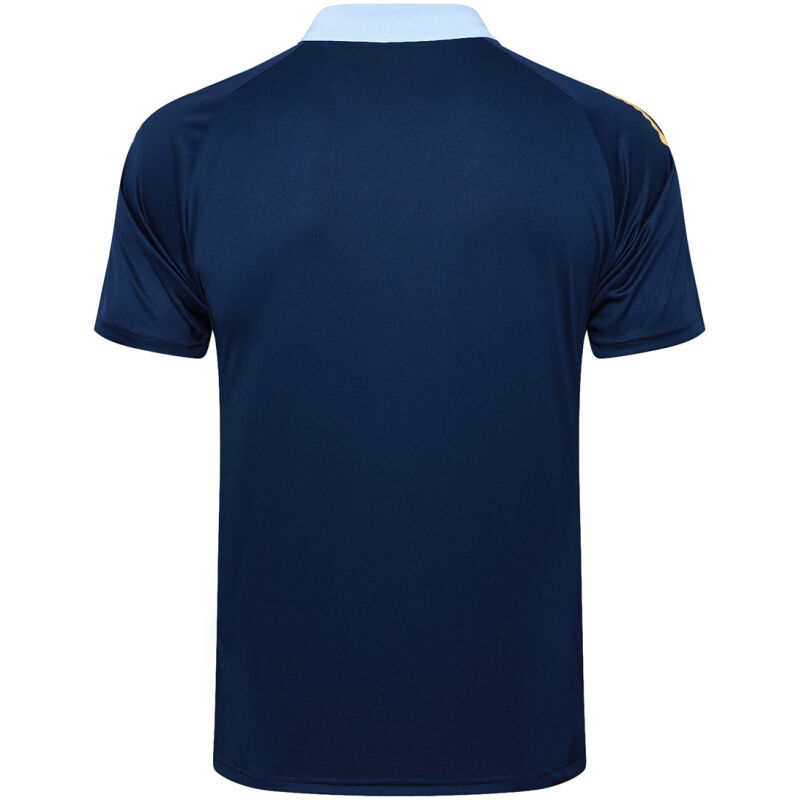 Mens Real Madrid Polo Shirt Royal 2024/25