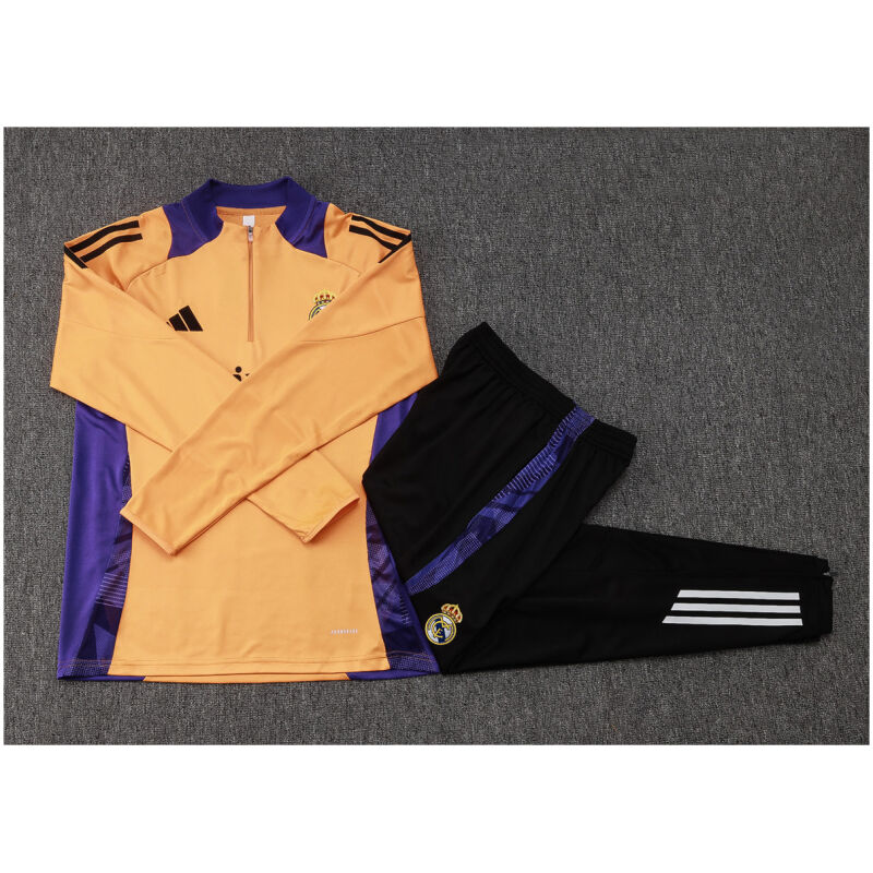 Kids Real Madrid Training Suit Yellow 2024/25