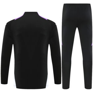 Mens Real Madrid Training Suit Black – Purple 2024/25