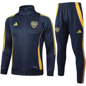 Mens Boca Juniors Jacket + Pants Training Suit Dark Grey 2024/25