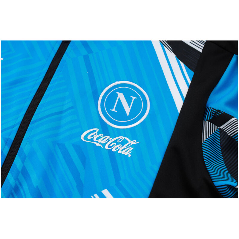 Mens Napoli Jacket + Pants Training Suit Light Blue 2024/25