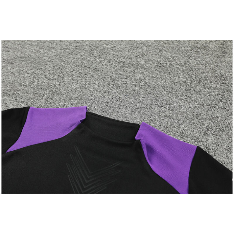 Mens Real Madrid Training Suit Black – Purple 2024/25
