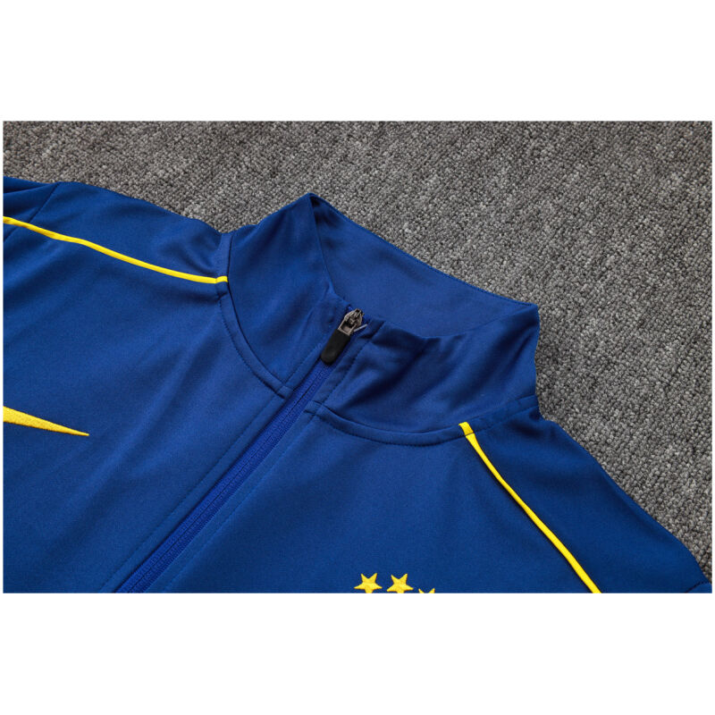 Mens Brazil Jacket + Pants Training Suit Blue 2025