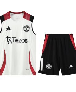 Mens Manchester United Singlet Suit White 2024/25