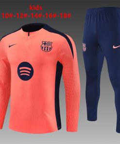 Kids Barcelona Training Suit Orange 2024/25