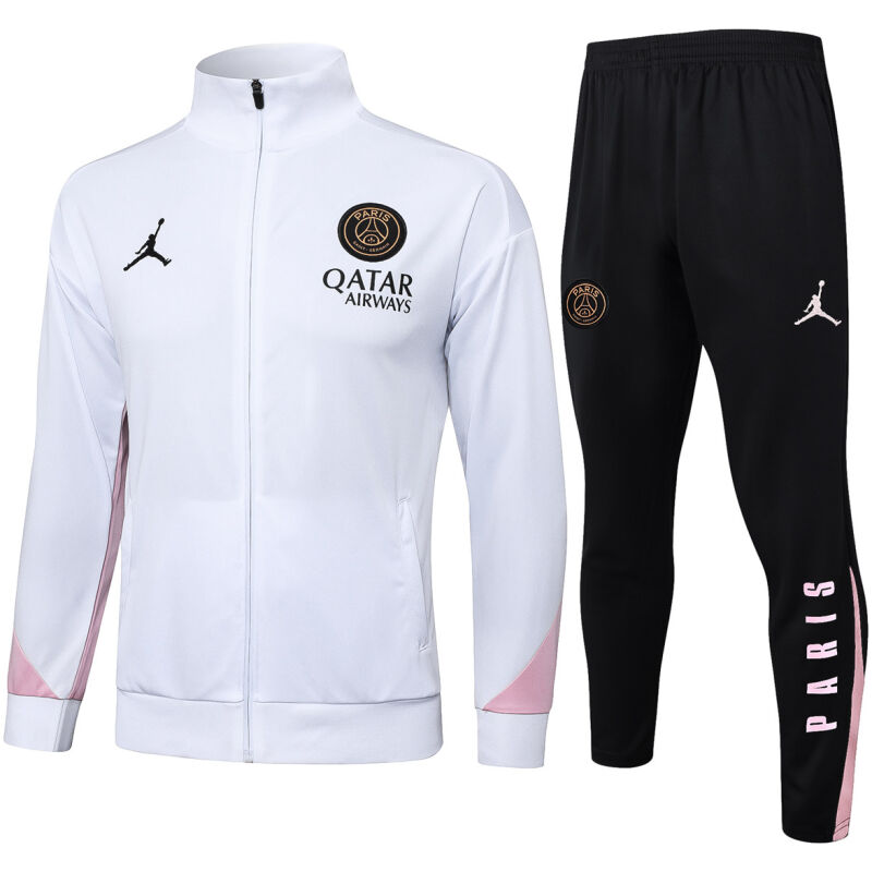 Mens PSG x Jordan Jacket + Pants Training Suit White 2024/25