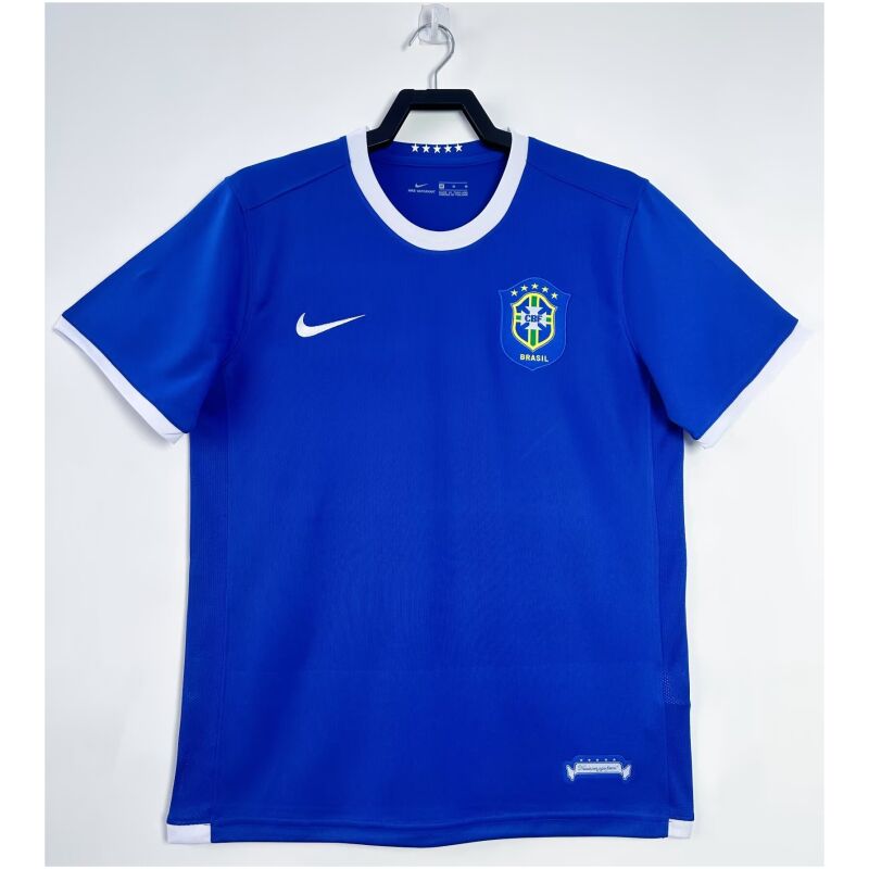 Mens Brazil Retro Away Jersey 2006