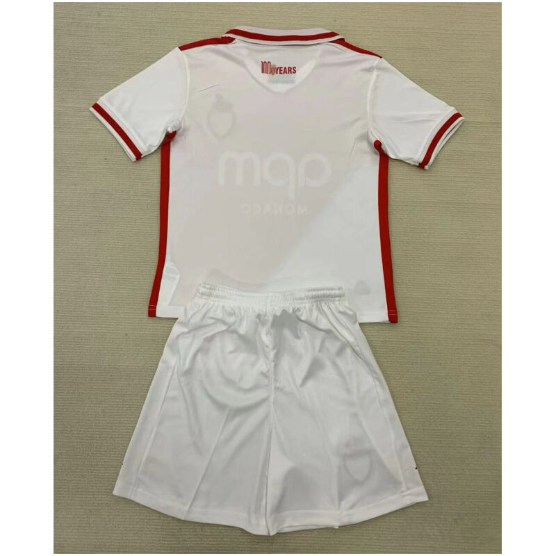 Kids AS Monaco Home Jersey 2024/25