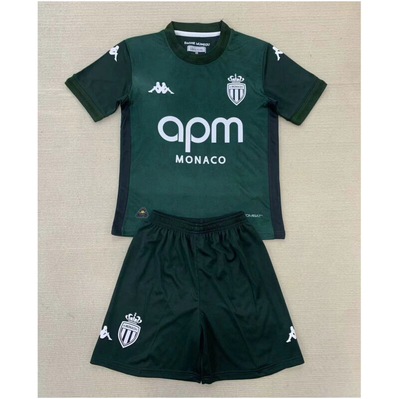 Kids AS Monaco Away Jersey 2024/25