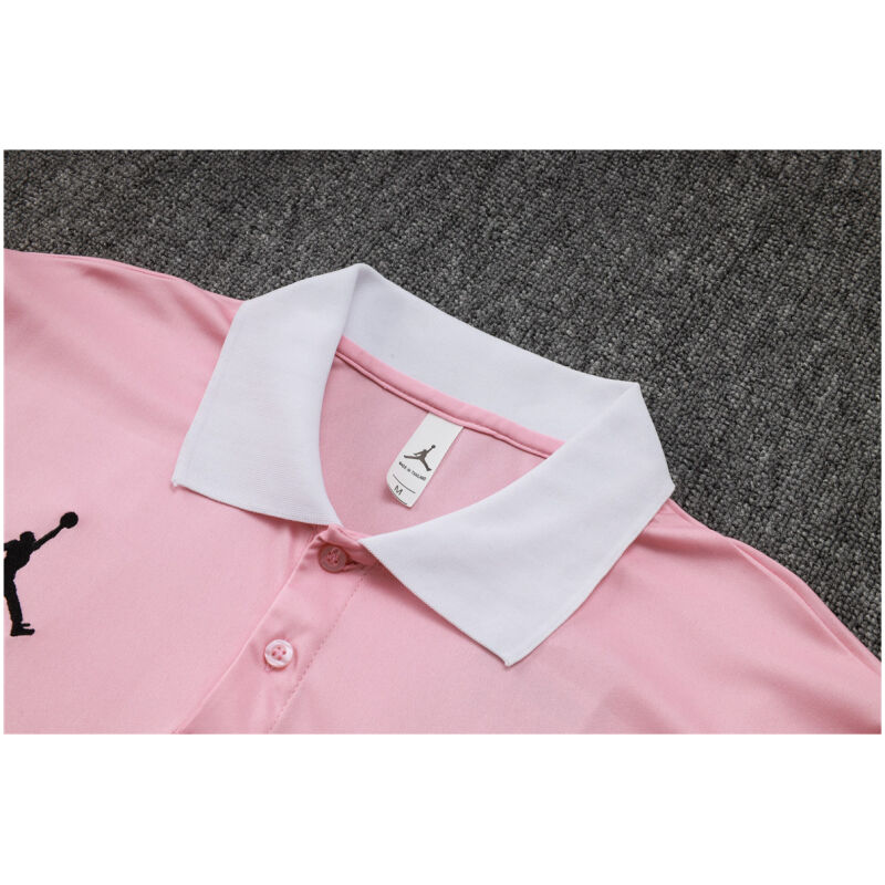 Mens PSG x Jordan Polo Shirt Pink 2024/25