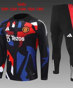Kids Manchester United Training Suit Camouflage Black 2024/25