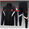 Kids Manchester United Jacket + Pants Training Suit Black 2024/25