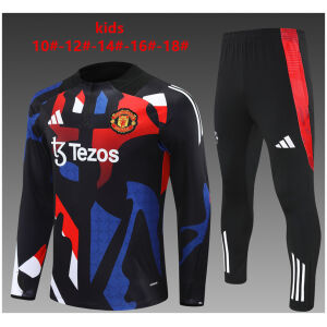 Kids Manchester United Training Suit Camouflage Black 2024/25