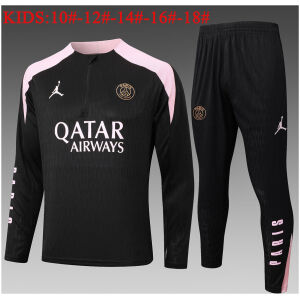 Kids PSG x Jordan Training Suit Black 2024/25