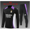 Barn Real Madrid Träningsdräkt Svart - Lila 2024/25