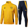 Mens Boca Juniors Jacket + Pants Training Suit Yellow 2024/25