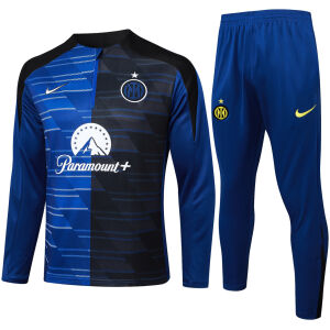 Mens Inter Milan Training Suit Blue / Black 2024/25