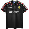Mens Manchester United Retro Black Jersey 1998/99