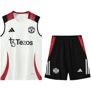 Mens Manchester United Singlet Suit White 2024/25