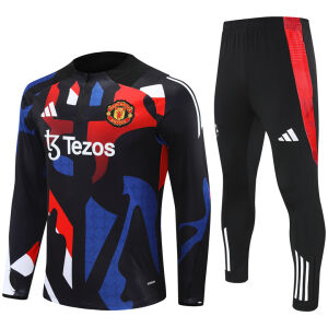 Mens Manchester United Training Suit Camouflage Black 2024/25
