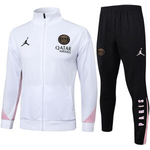 Mens PSG x Jordan Jacket + Pants Training Suit White 2024/25