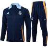 Mens Real Madrid Jacket + Pants Training Suit Royal 2024/25