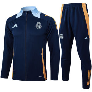 Mens Real Madrid Jacket + Pants Training Suit Royal 2024/25
