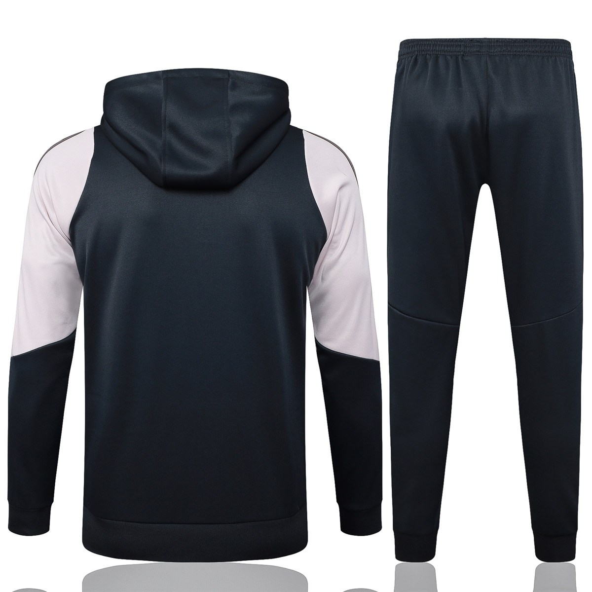 Herren Real Madrid Hoodie Sweatshirt + Hose Trainingsanzug dunkelgrau 2024/25
