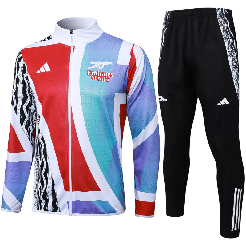 Mens Arsenal Jacket + Pants Training Suit Tri-Color 2024/25