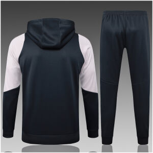 Kids Real Madrid Hoodie Sweatshirt + Pants Suit Dark Grey 2024/25