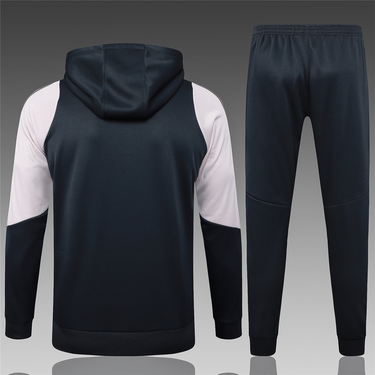 Kinder Real Madrid Hoodie Sweatshirt + Hose Anzug Dunkelgrau 2024/25